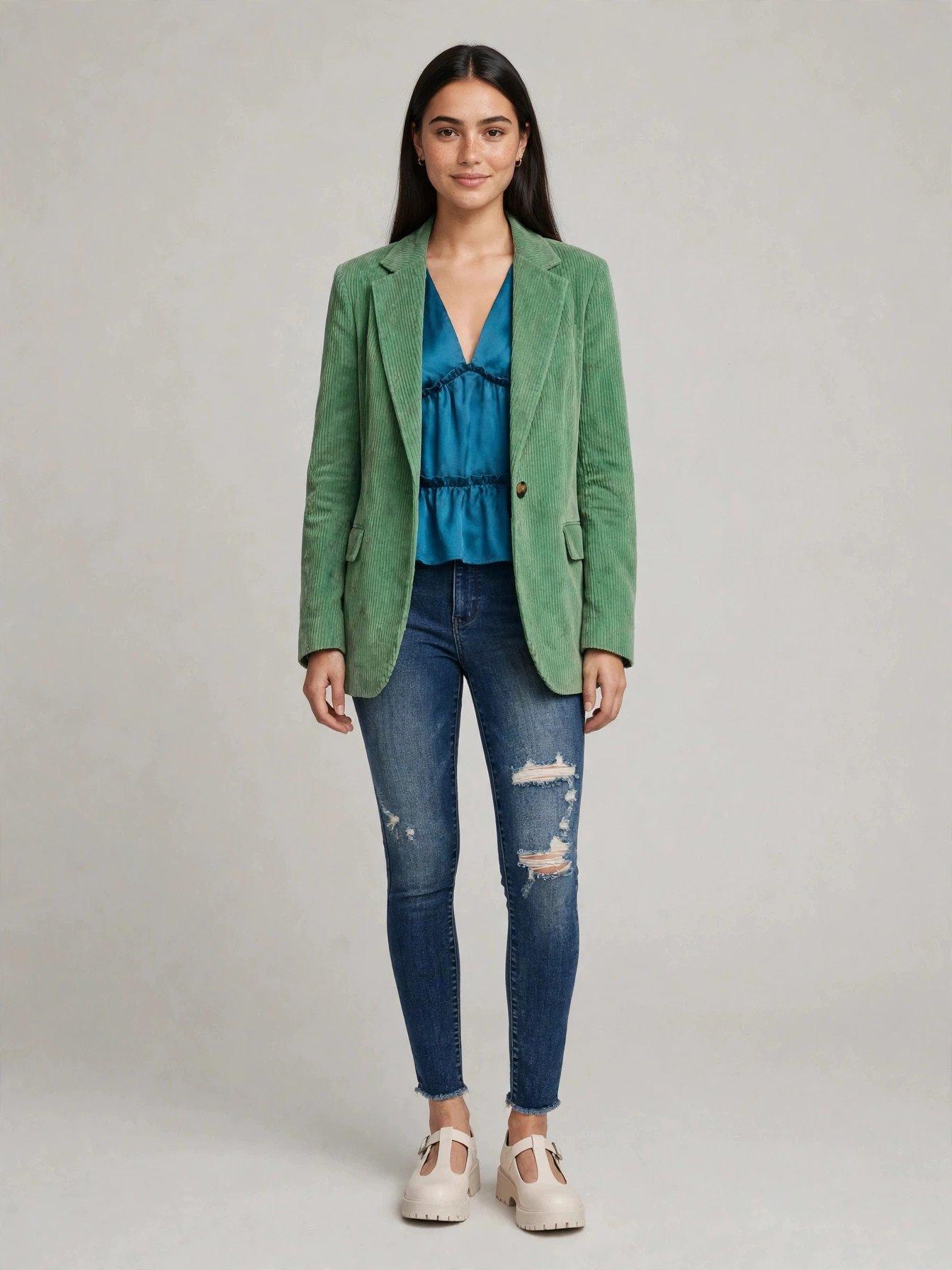 City Polish — model wearing the complete look
